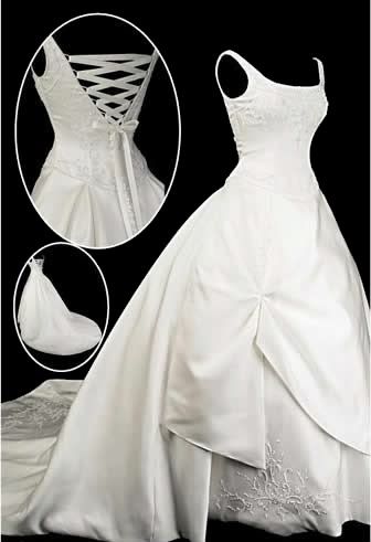 Jasmine Wedding Dress corset back