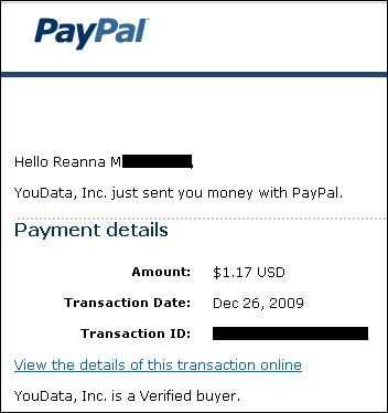 youdata, paid to click payment