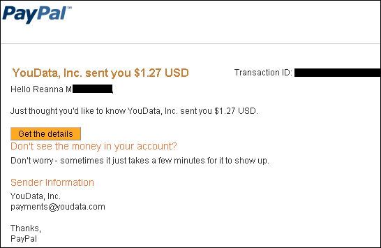 youdata proof of payment, get paid to click