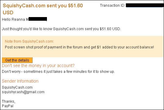 squishycash scam, payment proof,