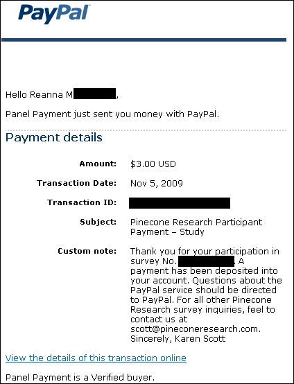 pinecone research payment