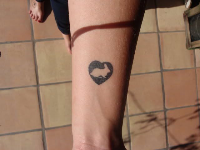 I also have this tattoo to support rescuing rabbits and rescued rabbits