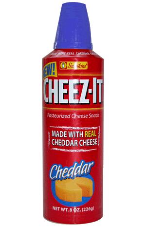 Cheez-It Cheddar - Spray On / Aerosol Cheese in a can - Tait Lifto