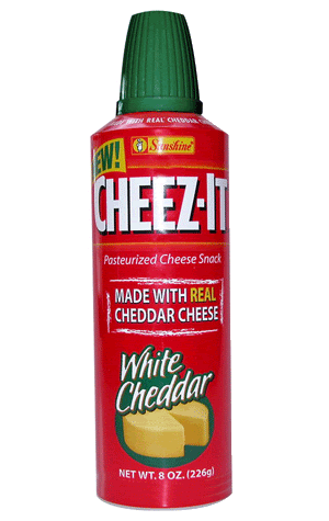 Cheeze-It Cheddar - Spray On / Aerosol Cheese in a can - Tait Lifto