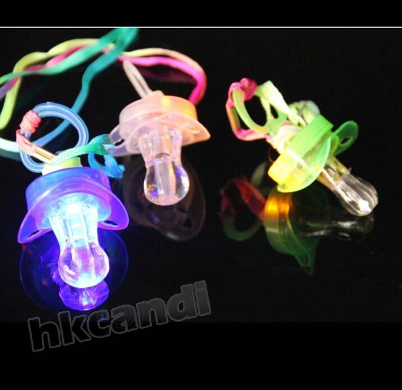 Wedding Flashing Party Pacifier Light Up Rave Pacifer with Rainbow
