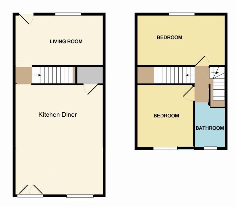 2 Up 2 Down Floor Plan Floorplans click