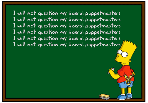 Bart Simpson at chalkboard