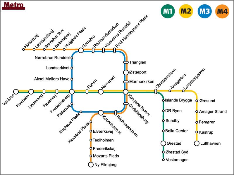 What the Copenhagen metro map could look like in the future: