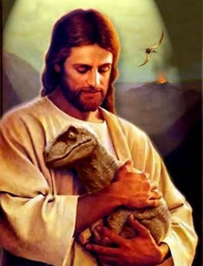 Jesus and the dinosaur photo: Jesus and the Velociraptor dinojesus.jpg