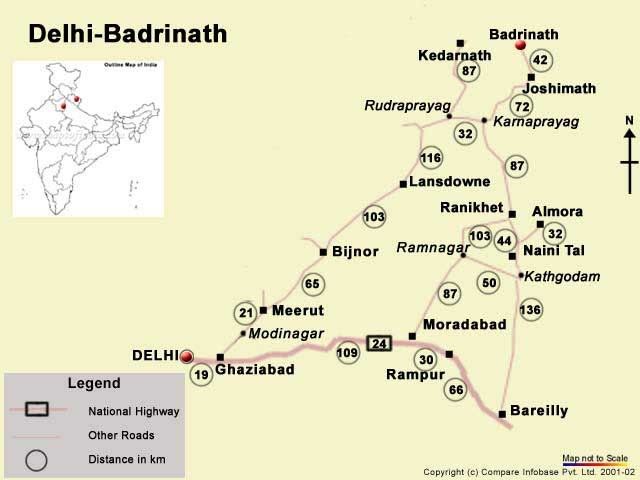 Badrinath map