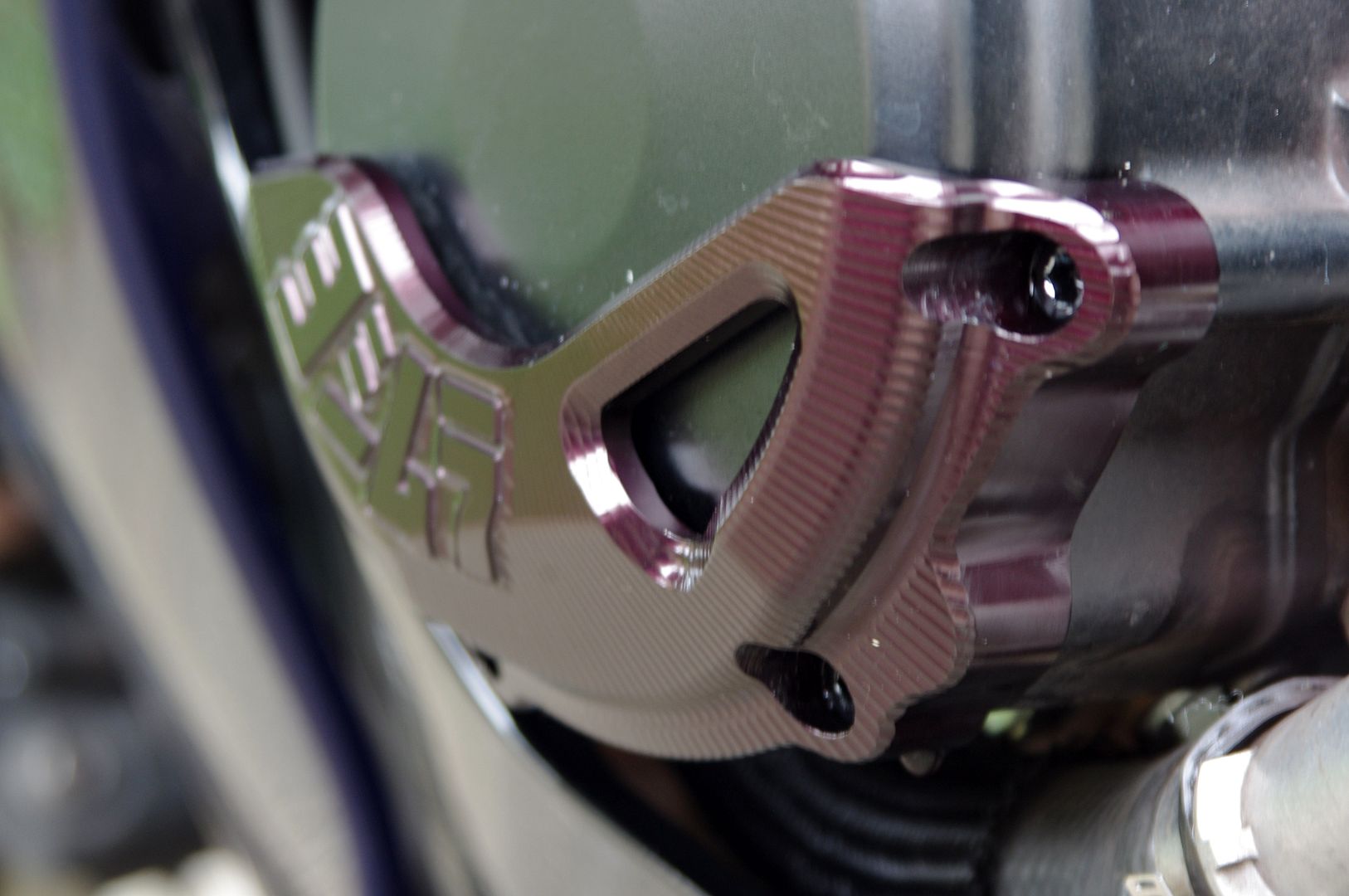 Discolored Case Savers Sport Bikes