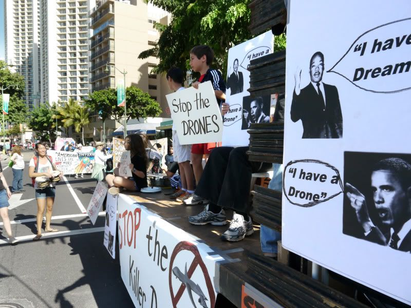 Stop the Killer Drones at MLK parade