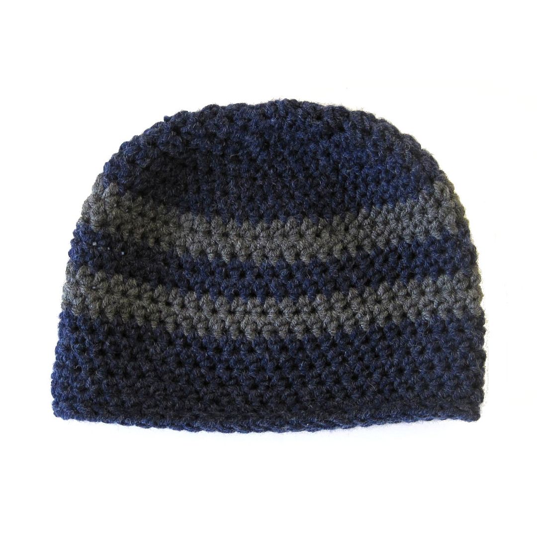 Chunky Stripe Hat: free crochet beanie pattern | She's Got the Notion