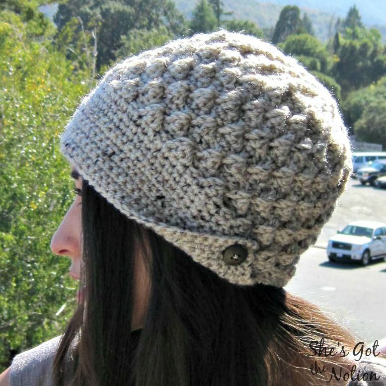 crochet peaked cap pattern