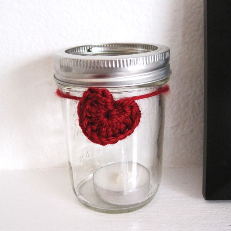 Crochet Heart Garland for Valentine's Day | She's Got the Notion