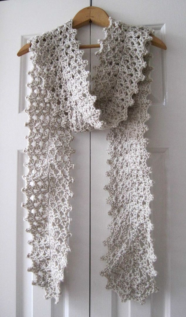 Crochet Lace Scarf | She's Got the Notion