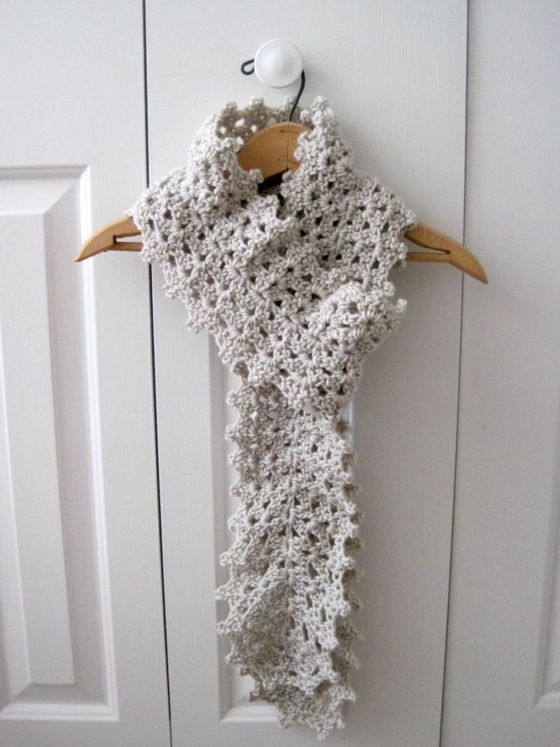 Crochet Lace Scarf | She's Got the Notion
