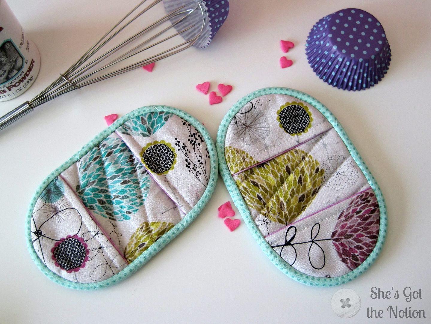 Mini Potholders: sewing tutorial | She's Got Notion