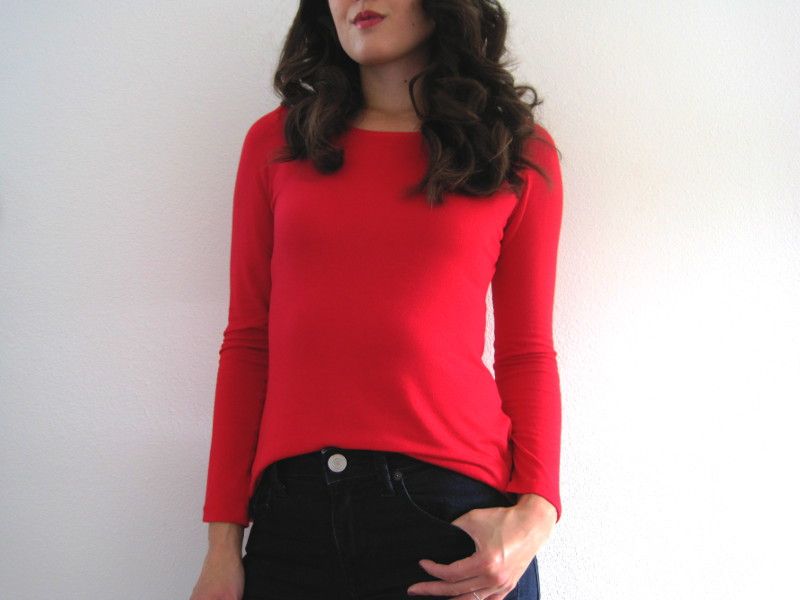 Tonic 2 Long Sleeve Tee: free sewing pattern review | She's Got the Notion