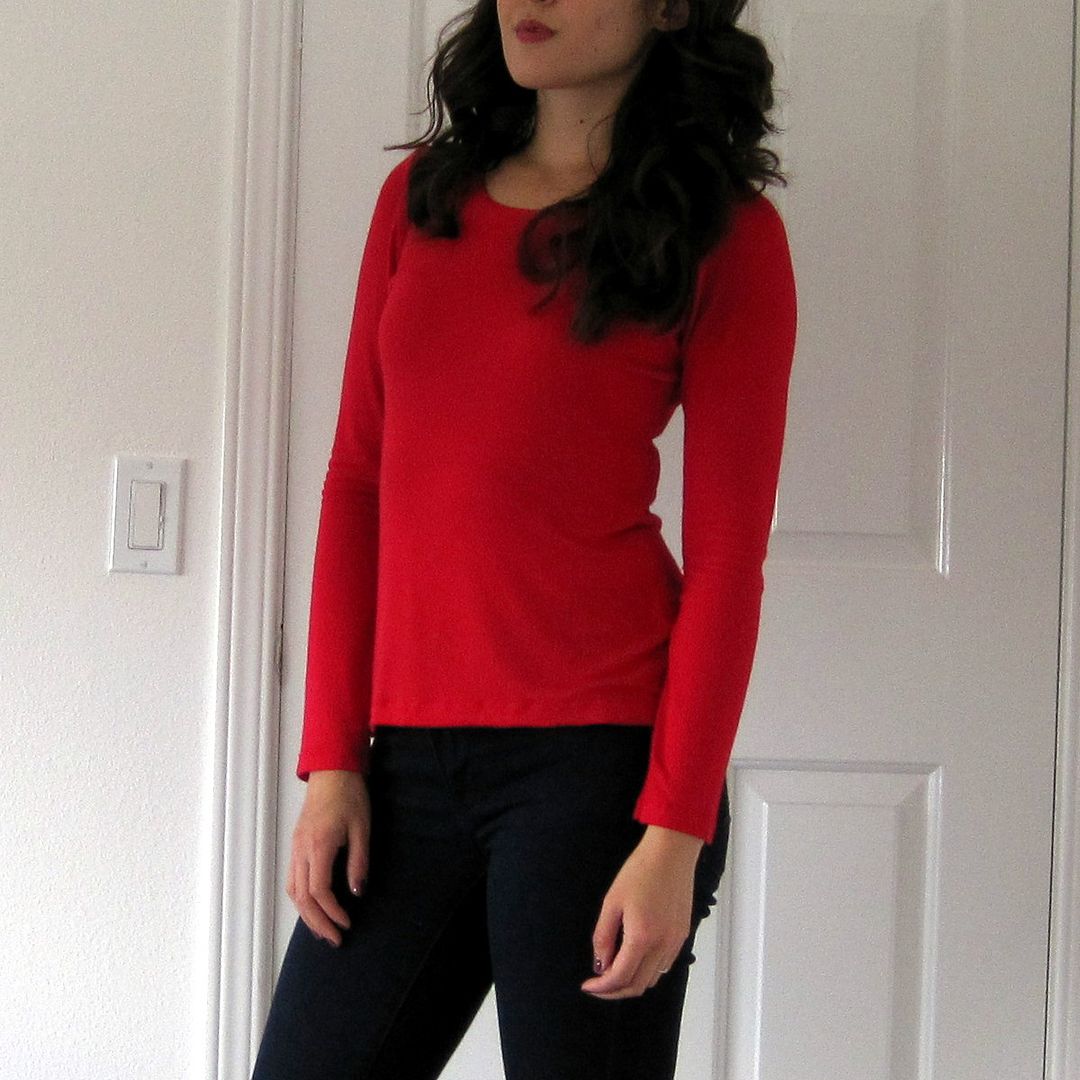 Tonic 2 Long Sleeve Tee: free sewing pattern review | She's Got the Notion