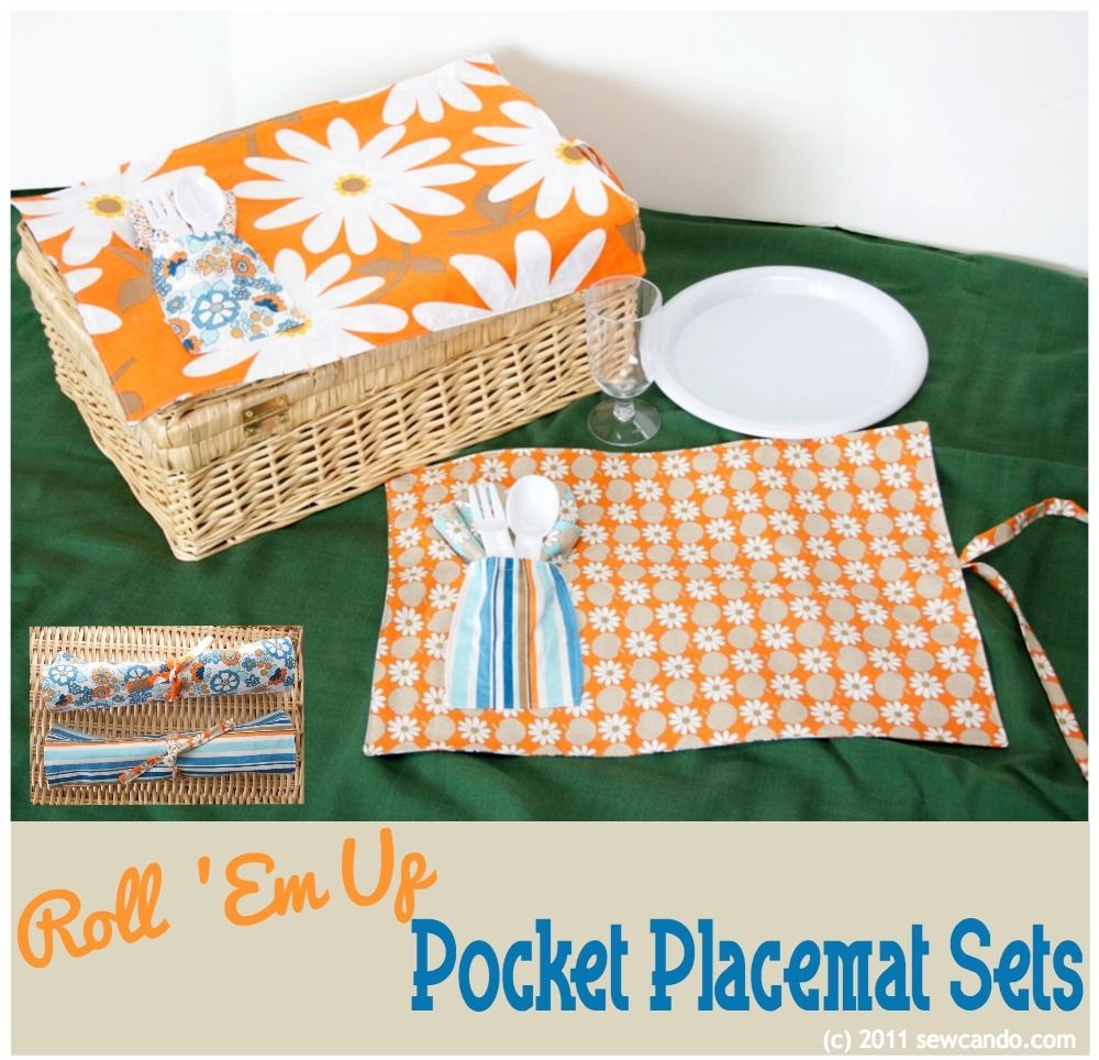 10 Free Picnic Tutorials: sewing projects for picnic blankets, baskets, and accessories | She's Got the Notion