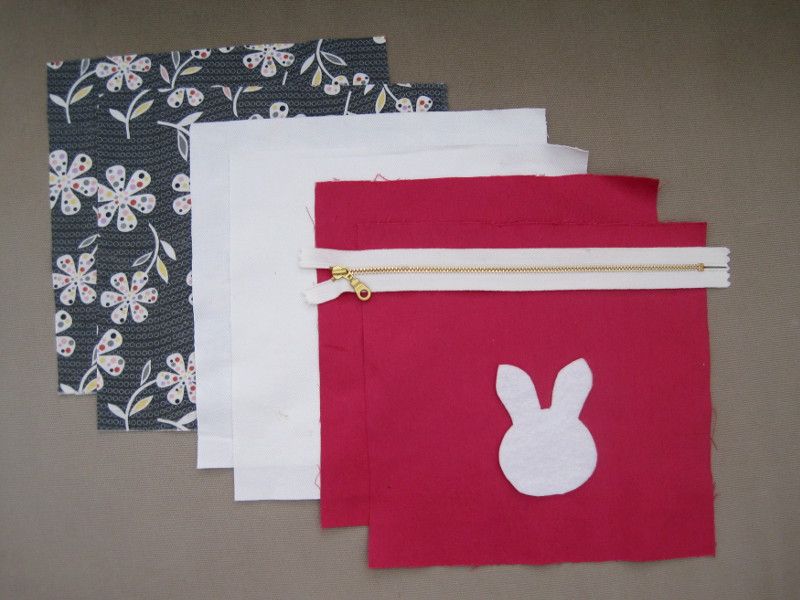 Bunny Fold Over Clutch: sewing tutorial | She's Got the Notion
