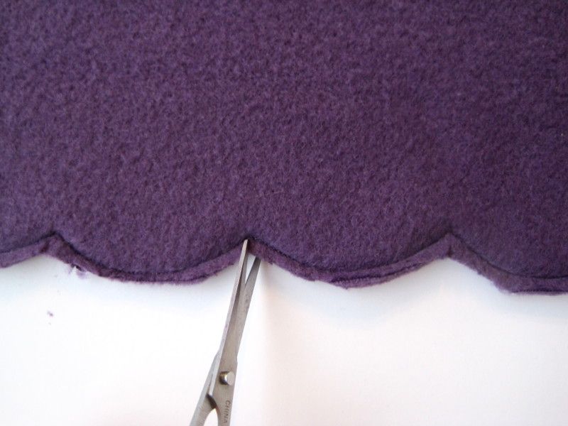 Scalloped Fleece Ear Warmers: sewing tutorial | She's Got the Notion