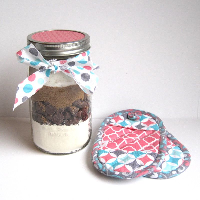 Peanut Butter Filled Chocolate Chip Cookies In a Jar | She's Got the Notion