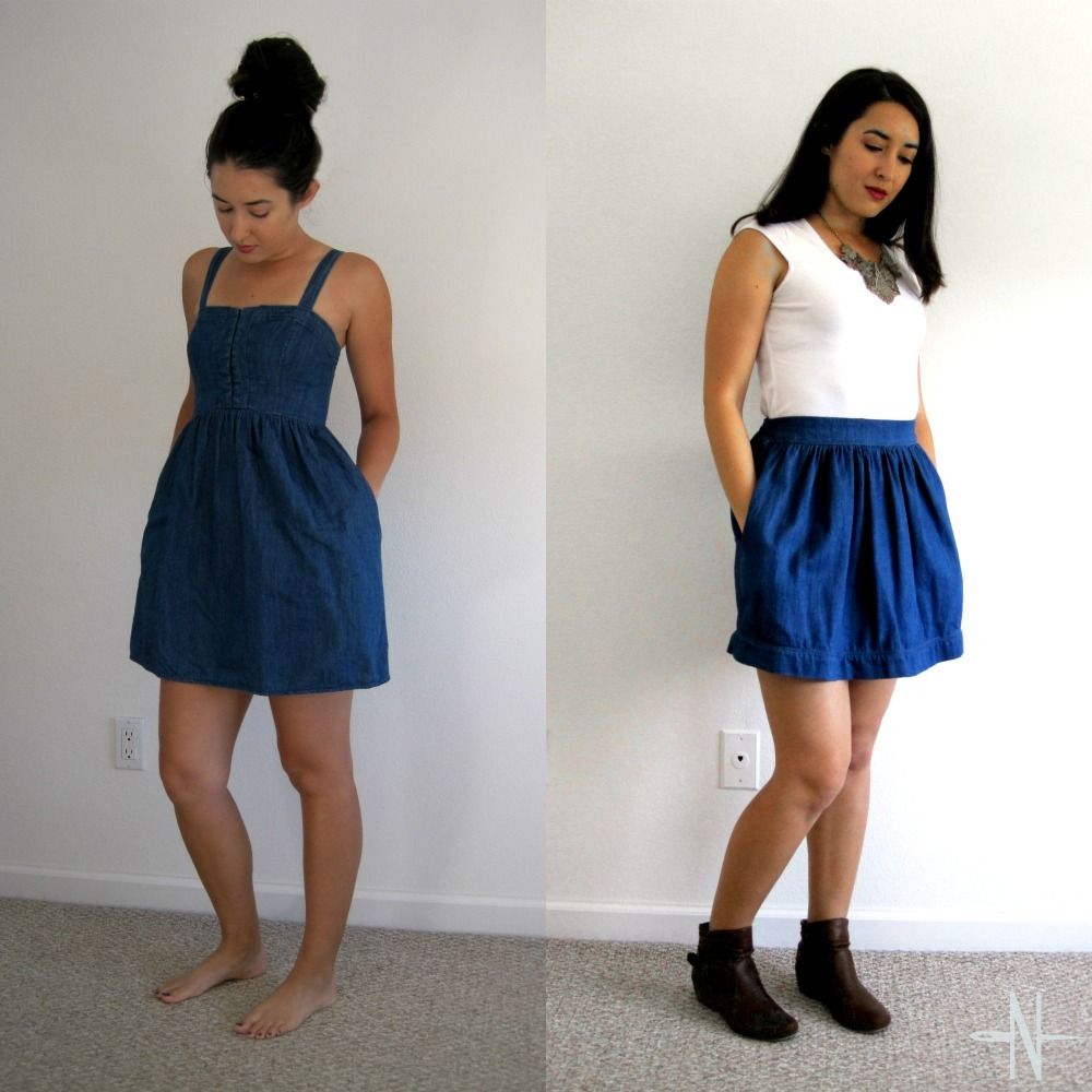 Dress to Skirt: Clothing Upcycle Sewing Tutorial | She's Got the Notion