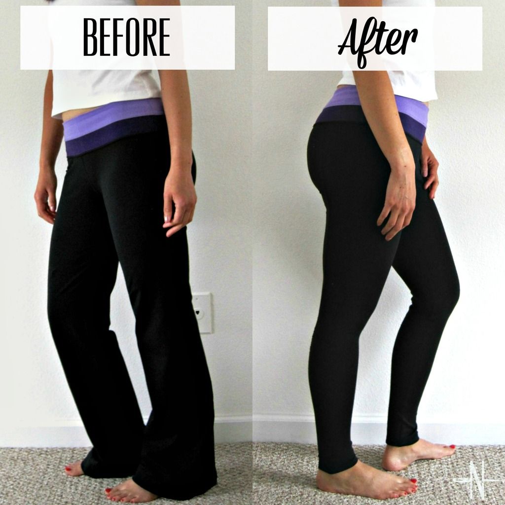 Yoga Pants to Leggings: Clothing Upcycle Sewing Tutorial | She's Got the Notion