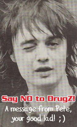 Pete Doherty says: NO to DrugZ!
