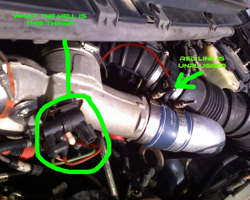 Image result for remove red hose from powerstroke turbo wastegate images