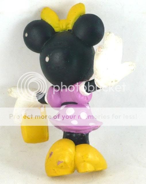 Vintage Minnie Mouse PVC Figurine Polka Dots & Purse  