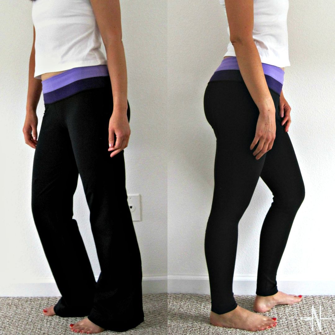 Yoga Pants to Leggings: Clothing Upcycle Sewing Tutorial | She's Got ...