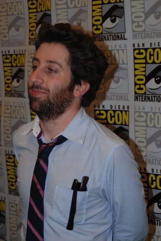 Big Bang Theory star Simon Helberg in the press room