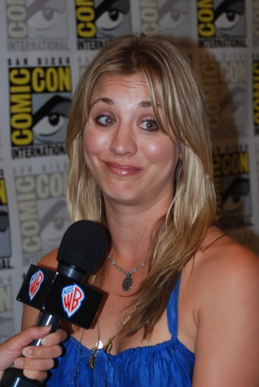 Big Bang Theory star Kaley Cuoco in the press room