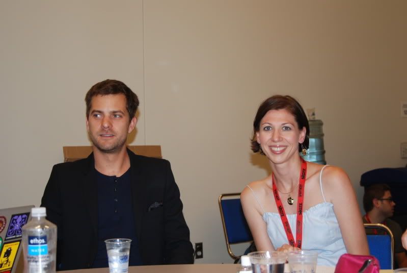 Oh Pacey!  Why must your smile charm me so?  Joshua Jackson quickly turns the Fringe press room into my favorite event of the day.