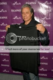 Edward James Olmos wishing you a very happy day.  Photograph copyright Dave Edwards DailyCeleb.com, 2009