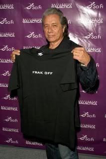 Edward James Olmos wishing you a very happy day. Photograph copyright Dave Edwards DailyCeleb.com, 2009