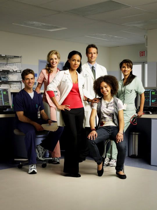 The cast of iHawthoRNe/i.  Image © Turner Broadcasting, 2009.