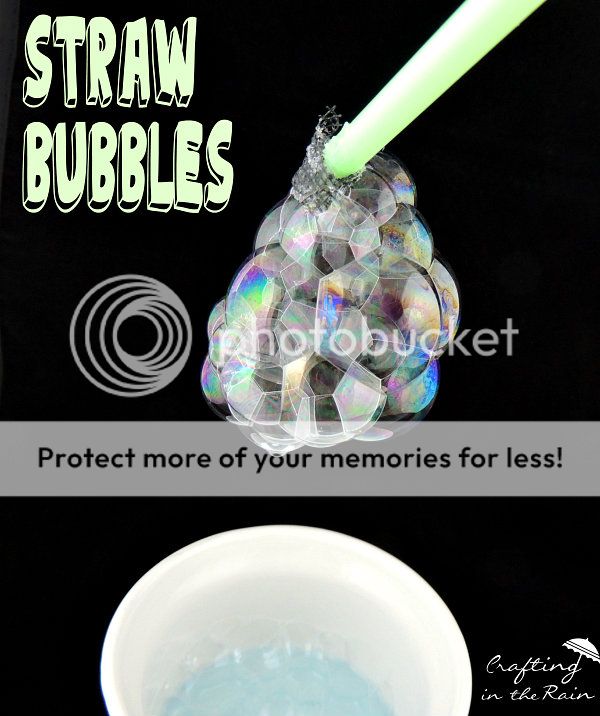 Blow bubbles with straws | Crafting in the Rain #bubbles