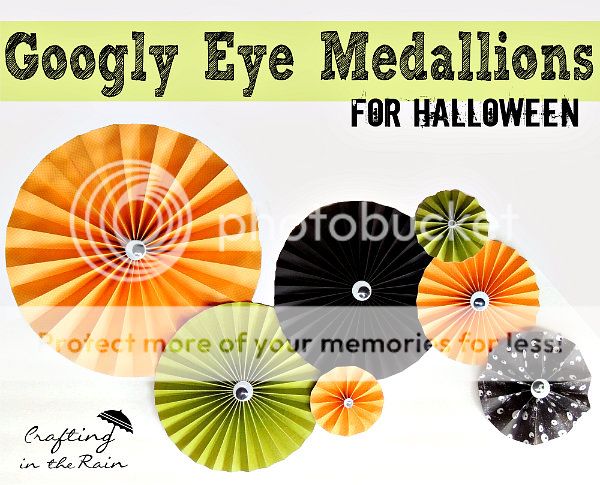 Googly Eye Paper Medallions by Crafting in the Rain