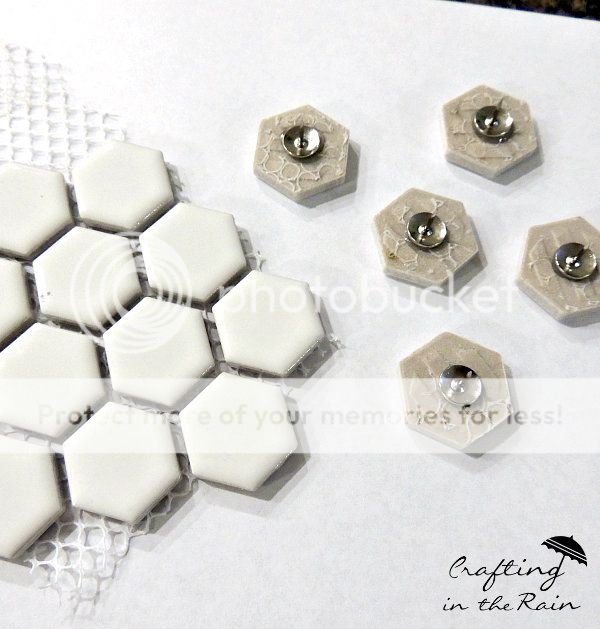 Make hexagon thumbtacks | Crafting in the Rain