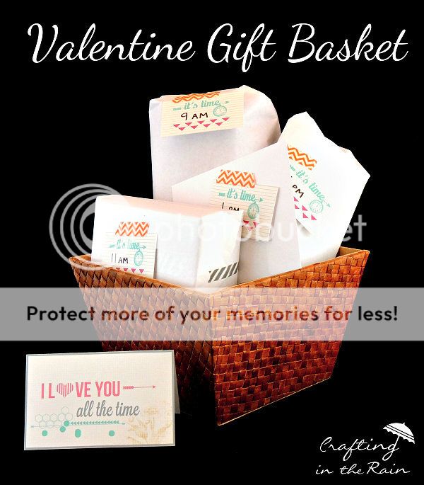 Valentine Gift Basket | Crafting in the Rain  #ad