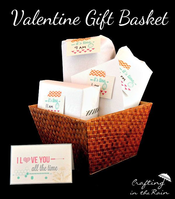 Valentine Gift Basket | Crafting in the Rain  #ad